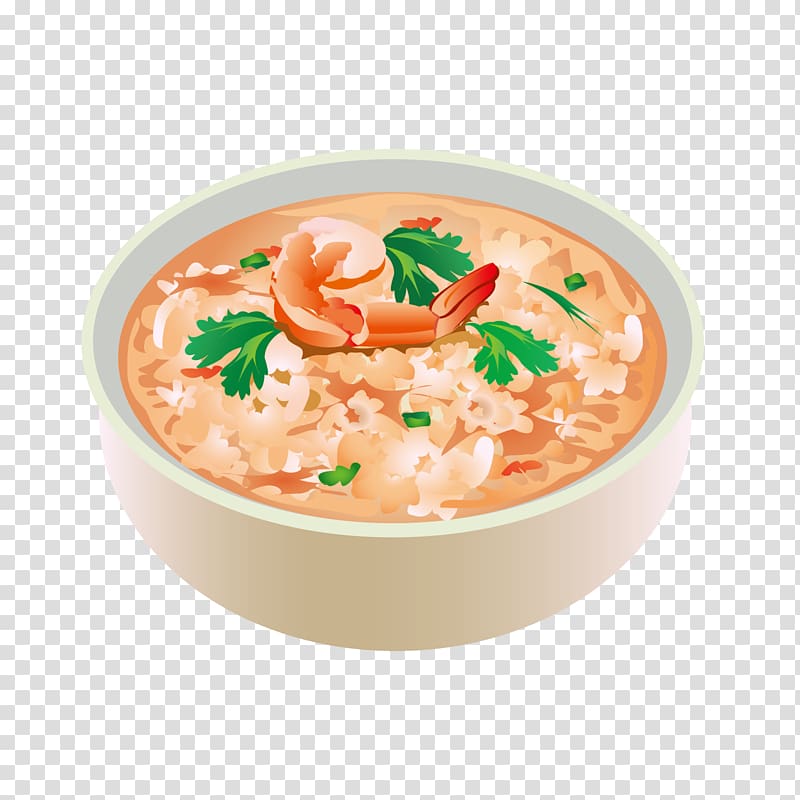 Bisque Hainanese chicken rice Miso soup, delicious shrimp face transparent background PNG clipart