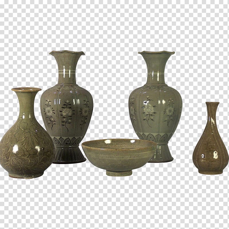 Goryeo Korea Pottery Ceramic Vase, vase transparent background PNG clipart