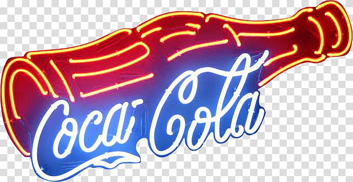 Fizzy Drinks Diet Coke Light Coca-Cola Neon sign, light transparent background PNG clipart