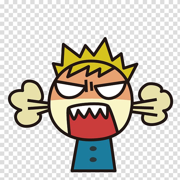 cartoon angry boy transparent background PNG clipart