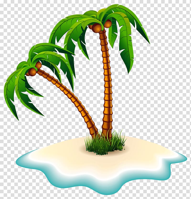 Dead Island , Palm Trees and Island , green coconut trees illustration transparent background PNG clipart