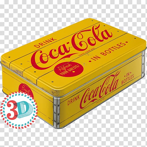 Coca-Cola Fizzy Drinks Tin box, coca cola transparent background PNG clipart