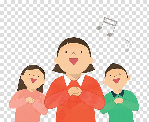 choir singing illustration, Singing Child, Children singing flat transparent background PNG clipart