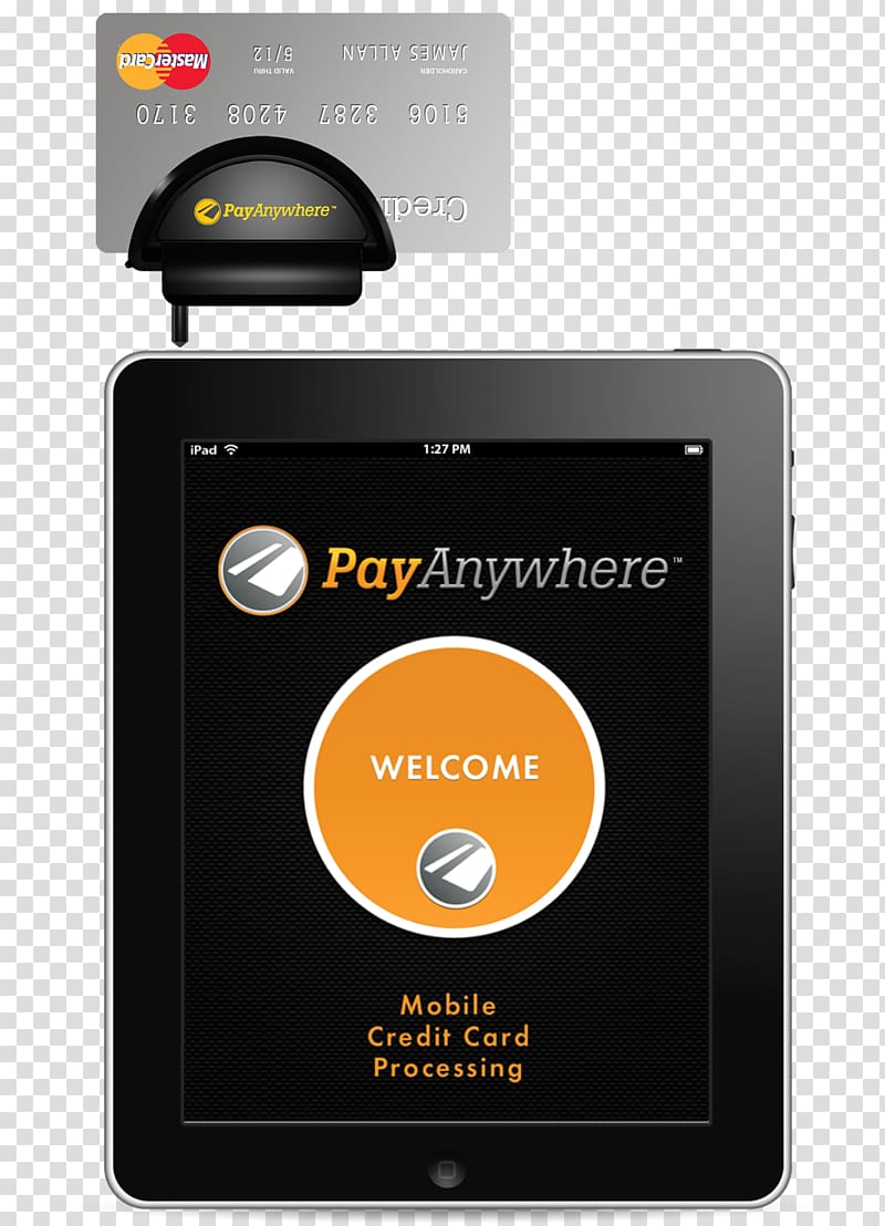 Card reader PayAnywhere Credit card Money Receipt, credit card transparent background PNG clipart