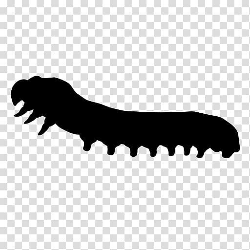 Worm Animal Silhouette Icon, Insect Silhouettes transparent background PNG clipart