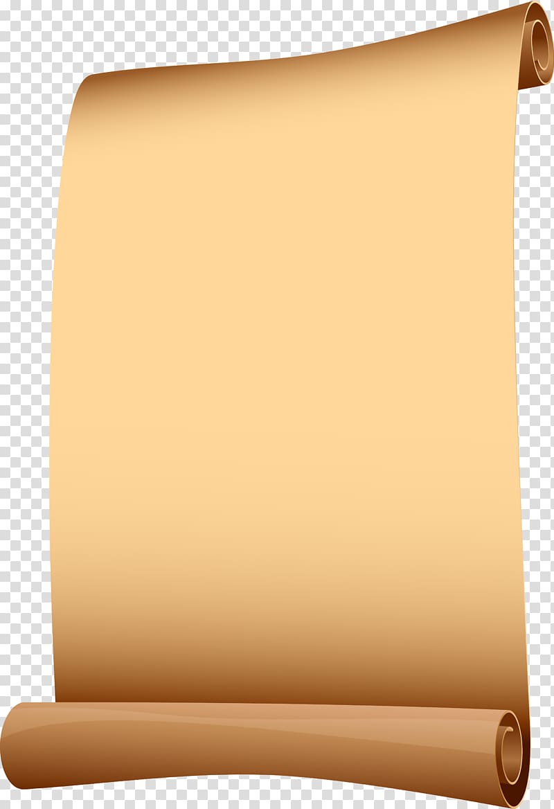 brown scroll, Paper Scroll Computer file, Chinese wind scroll transparent background PNG clipart