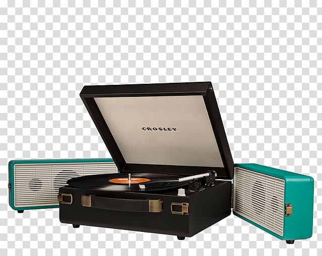 Crosley CR6230A-TU 3-speed Usb-enabled Snap Turntable Phonograph Crosley CR8005A-TU Cruiser Turntable Turquoise Vinyl Portable Record Player Crosley Nomad CR6232A, USB transparent background PNG clipart