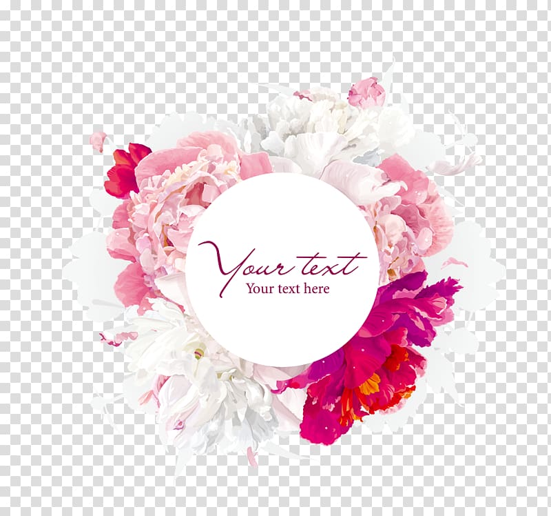 white and pink floral illustrations, Flower Peony , peony transparent background PNG clipart