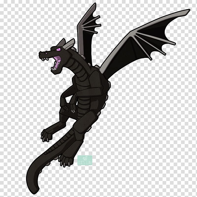 Minecraft Dragon Drawing Fan art , like a boss transparent background ...