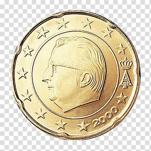 Belgium Belgian euro coins 20 cent euro coin 1 cent euro coin 50 cent euro coin, euro transparent background PNG clipart