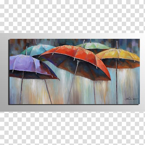 Umbrella Oil painting Canvas Art, hand painted cosmetics transparent background PNG clipart