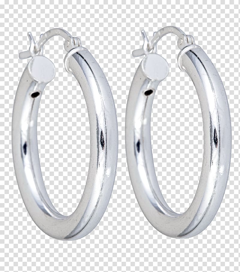 Earring Sterling silver Kreole Jewellery, silver transparent background PNG clipart