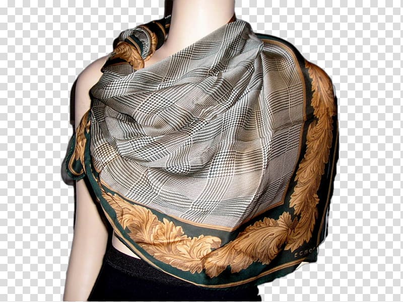 Scarf Silk Foulard Kerchief Wrap, silk scarf transparent background PNG clipart