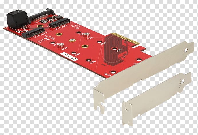 M.2 PCI Express Solid-state drive Serial ATA Riser Cards, transparent background PNG clipart