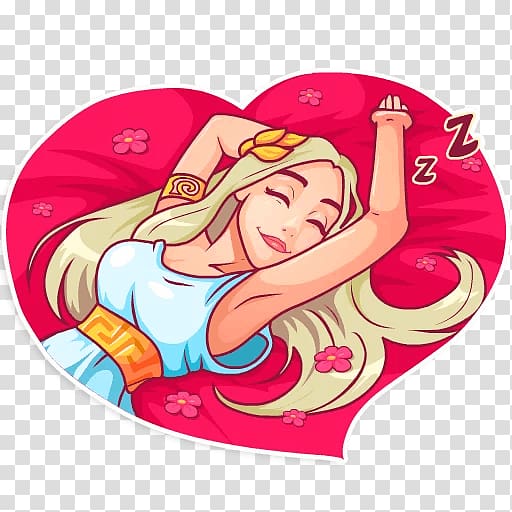 Sticker Aphrodite Telegram Character VKontakte, mythology transparent background PNG clipart