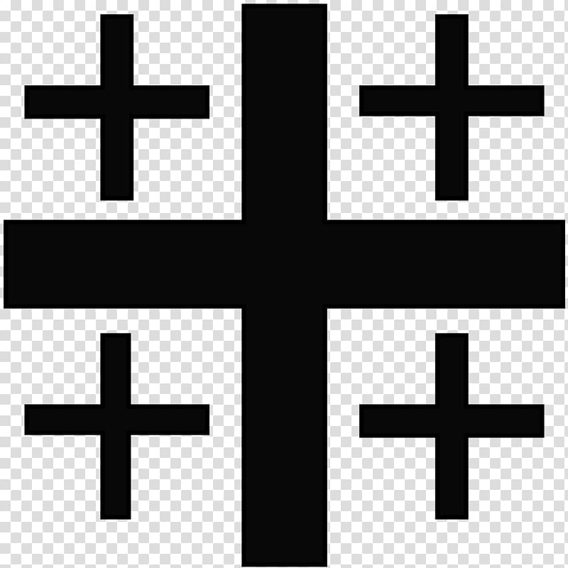 Kingdom of Jerusalem Crusades Christian cross God Jerusalem cross, christian cross transparent background PNG clipart