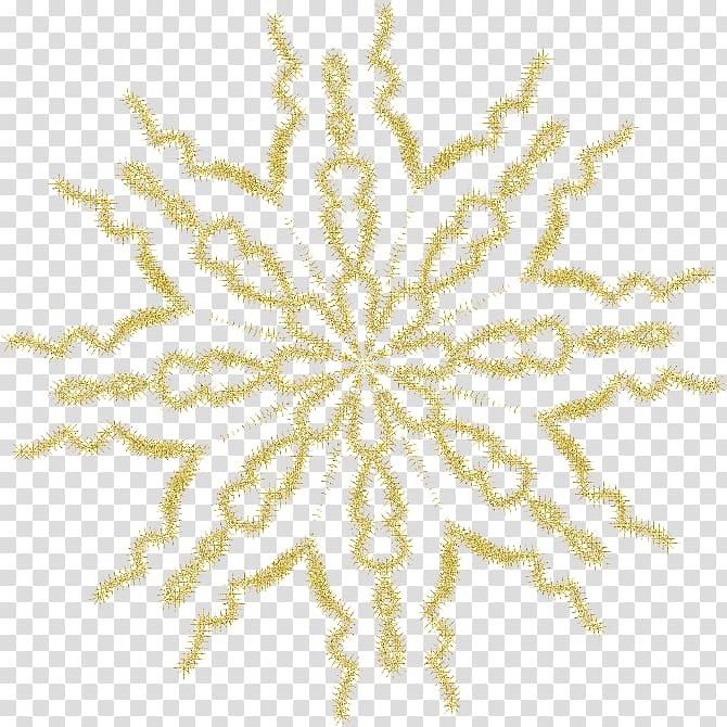 Symmetry Snowflake Pattern, Floating golden snowflakes transparent background PNG clipart