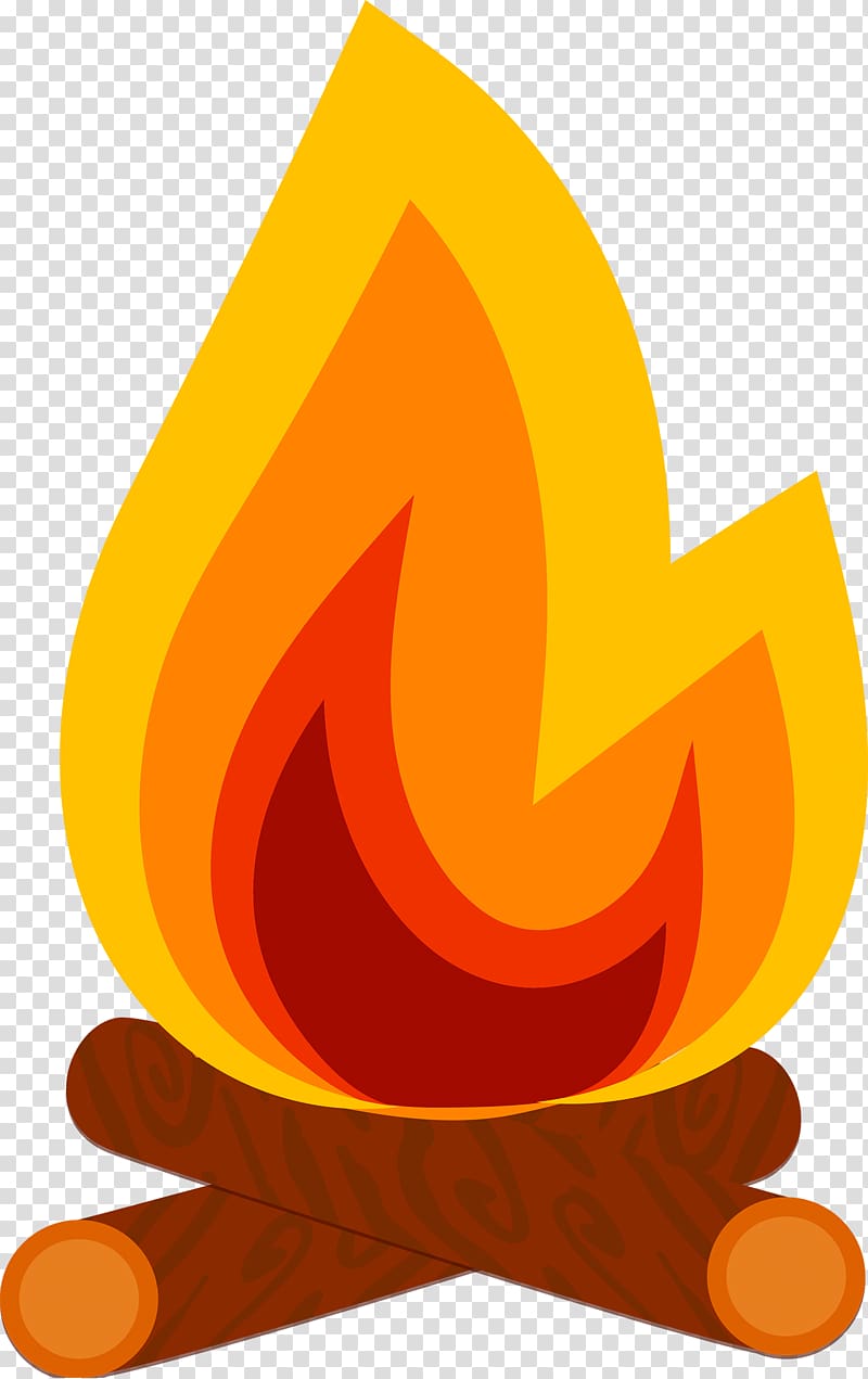 yellow and brown bonfire illustration, Bonfire Flame , bonfire transparent background PNG clipart