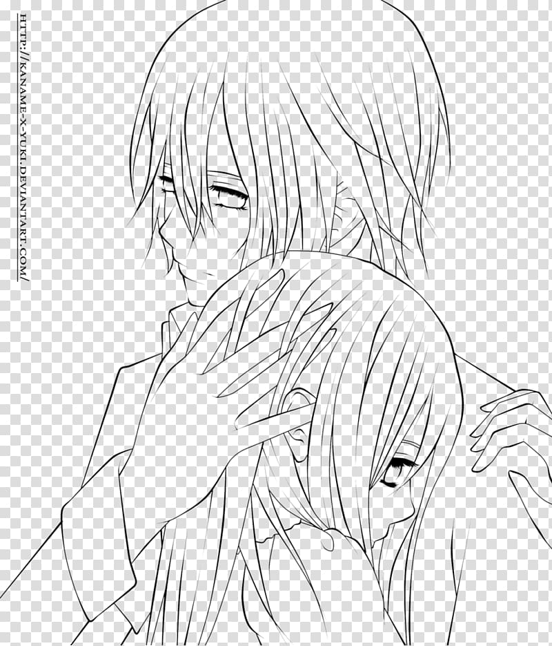 Line art Kaname Kuran Color Vampire Knight Drawing, others transparent background PNG clipart