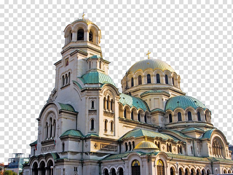 white cathedral, Alexander Nevsky Cathedral, Sofia Banya Bashi Mosque Koprivshtitsa Rhodope Mountains Black Sea, Orthodox Church transparent background PNG clipart