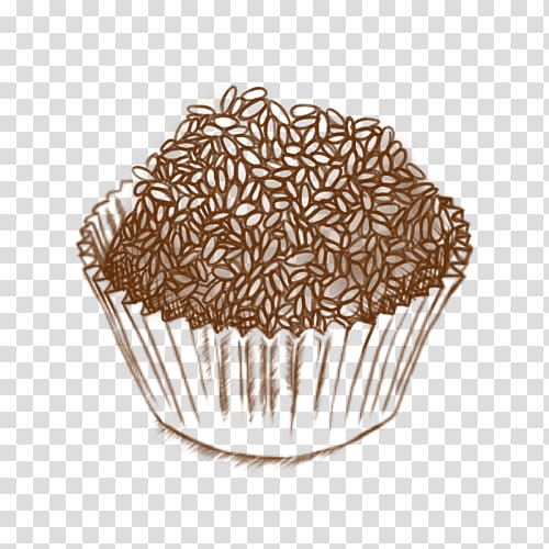 Cupcake Muffin Buttercream Flavor Chocolate, Chocolate Coated Peanut transparent background PNG clipart