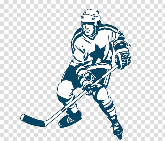 National Hockey League Ice Hockey Player, Hand-painted hockey player transparent background PNG clipart