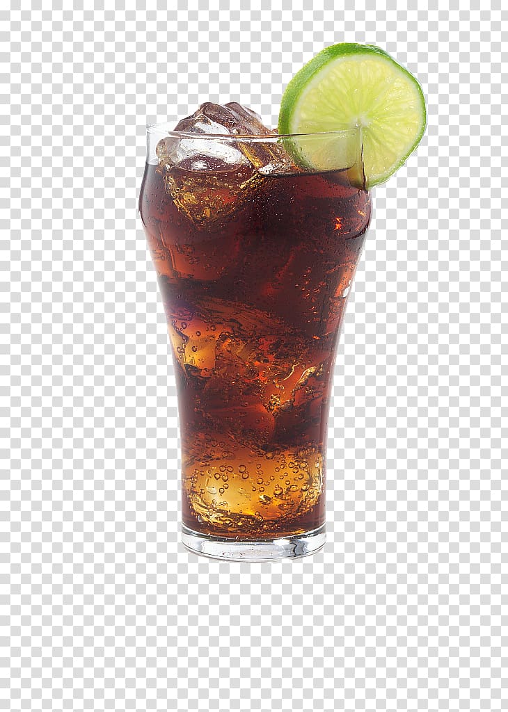 ice tea on glass, Soft drink Rum and Coke Coca-Cola Milkshake Juice, Glass bubble bubble sticking transparent background PNG clipart