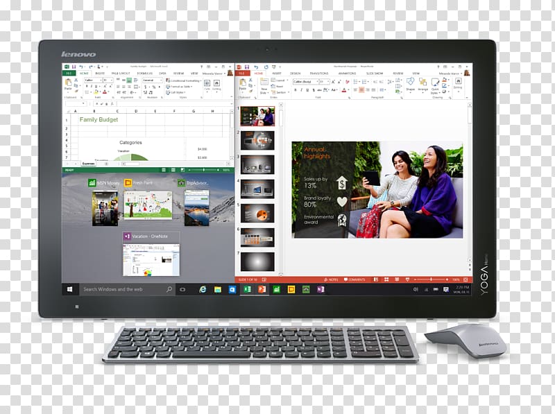 Lenovo ThinkPad Yoga Laptop Desktop Computers ThinkCentre, Laptop transparent background PNG clipart