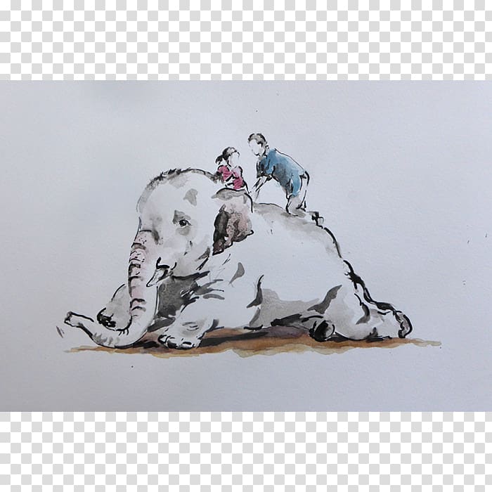 Dalmatian dog Non-sporting group Drawing Art /m/02csf, Watercolour elephant transparent background PNG clipart