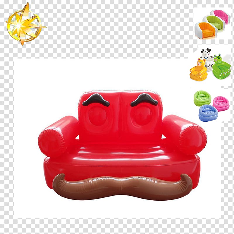 Couch Sofa bed Inflatable Vango Chair, chair transparent background PNG clipart
