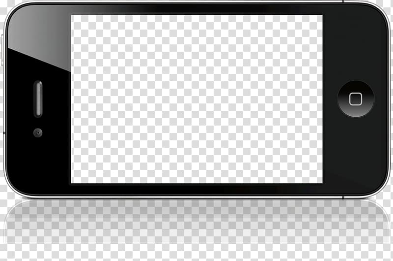 black iPhone 4, Landscape Black Iphone transparent background PNG clipart