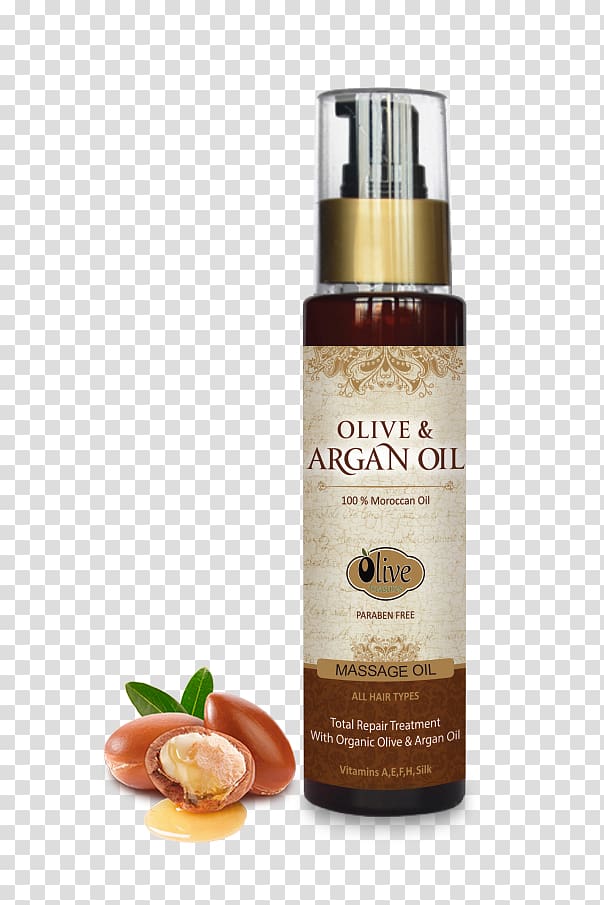 Argan oil Olive oil Cosmétique biologique Hair, olive oil transparent background PNG clipart