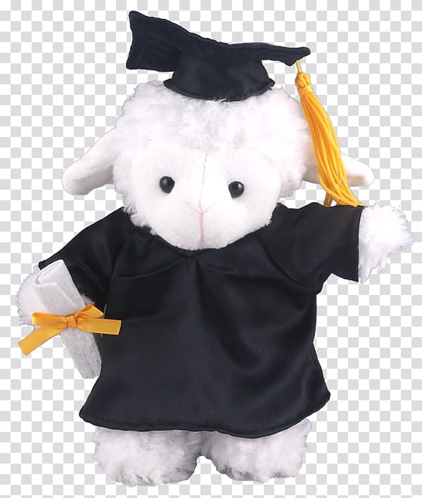 Stuffed Animals & Cuddly Toys Graduation ceremony Academic dress Square academic cap Plush, graduation gown transparent background PNG clipart