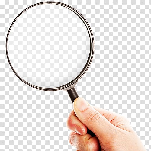 person holding magnifying glass illustration, Magnifying glass , lupa transparent background PNG clipart