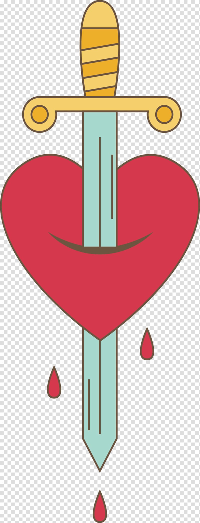 Sword , Insert the sword of the heart transparent background PNG clipart