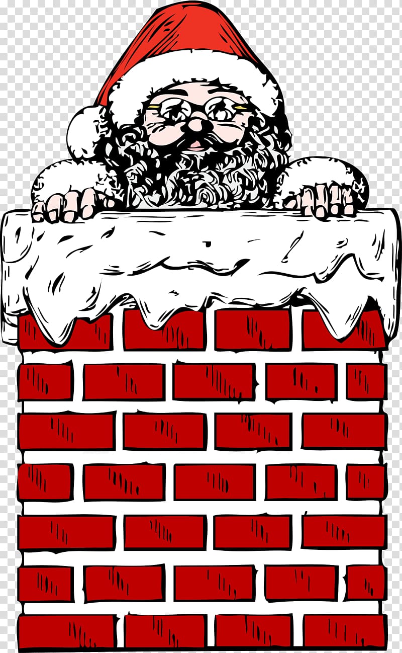 Santa Claus Chimney Christmas Fireplace , chimney transparent background PNG clipart