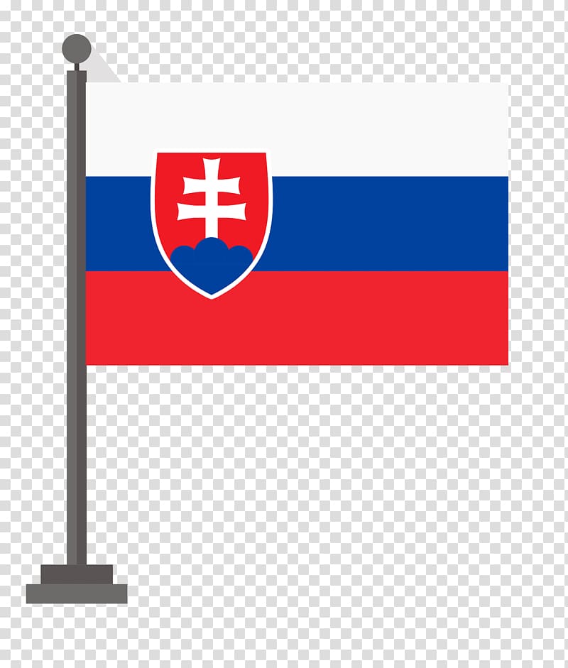 Flag of Slovakia National flag Illustration, National flag free material free transparent background PNG clipart