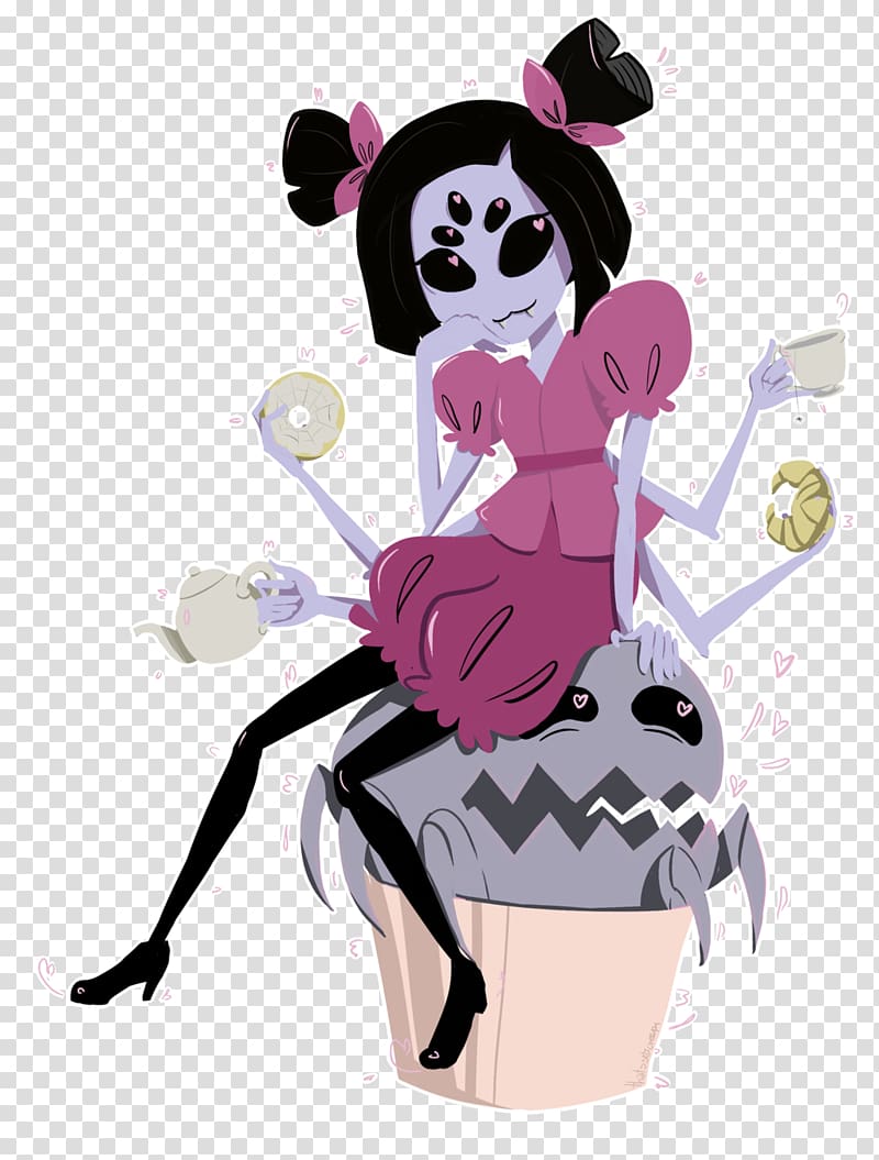 Undertale Little Miss Muffet Fan art, Spider insect transparent background PNG clipart