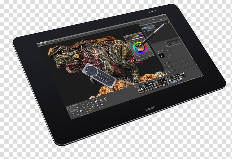 Wacom Cintiq 27QHD Touchscreen Digital Writing & Graphics Tablets Pen tablet Wacom Cintiq Pro 24 Touch Black, drawing tablet transparent background PNG clipart
