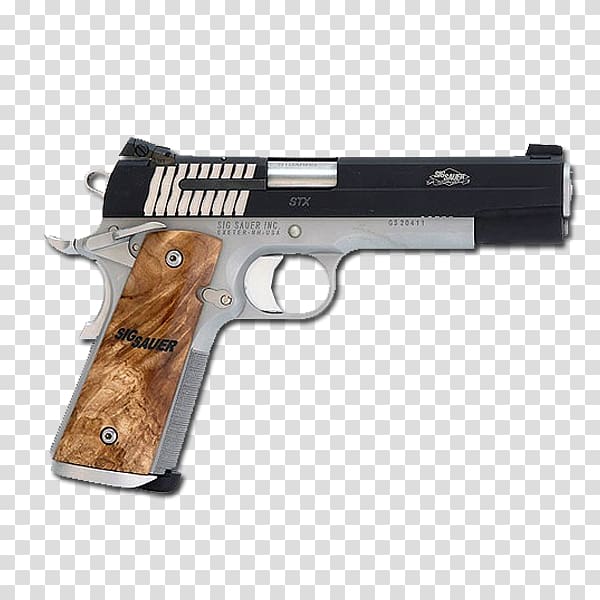 Trigger Firearm SIG Sauer 1911 .45 ACP, Handgun transparent background PNG clipart
