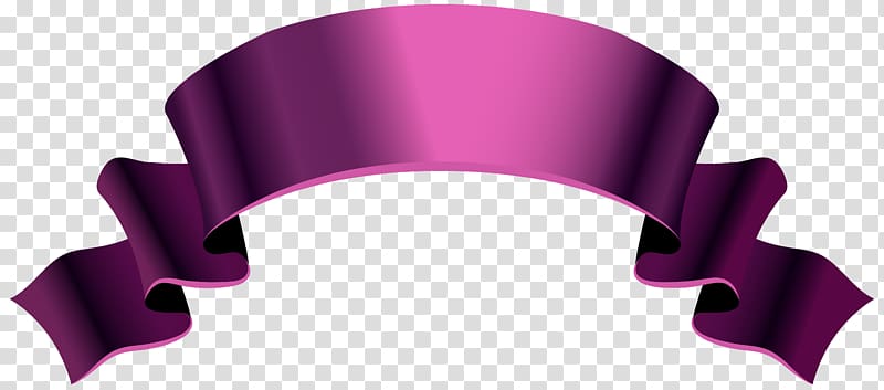 purple ribbon lace illustration logo, Banner , Pink Banner transparent background PNG clipart