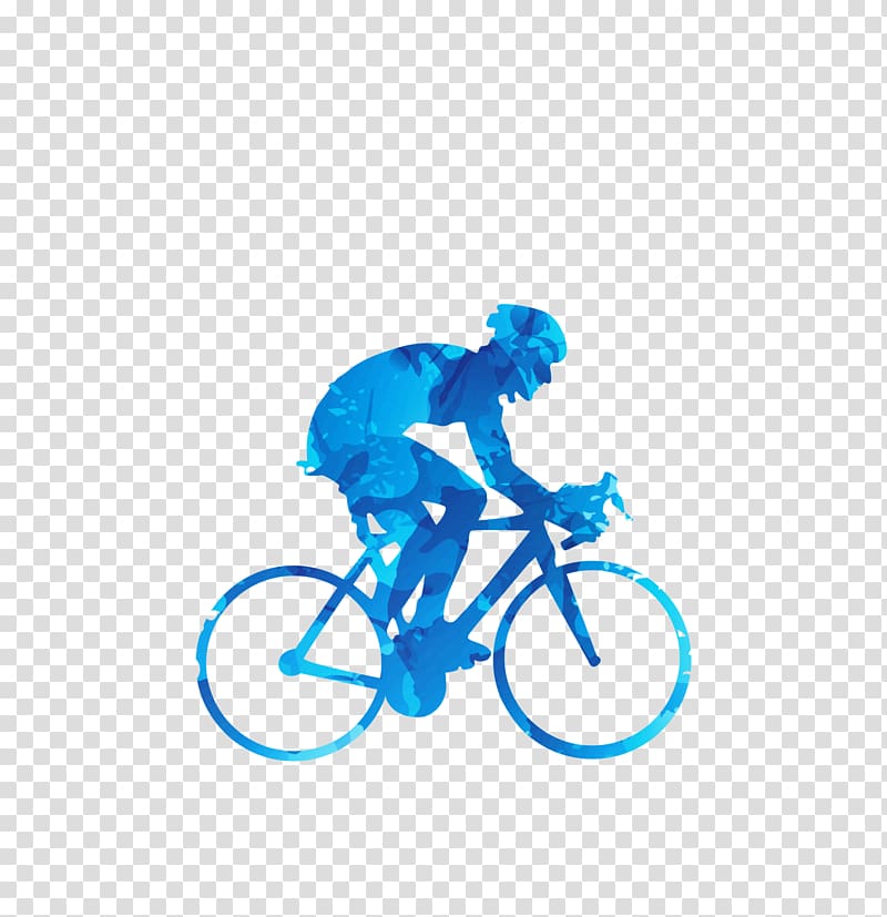 Racing bicycle Cycling Bicycle racing, painted bike silhouette transparent background PNG clipart