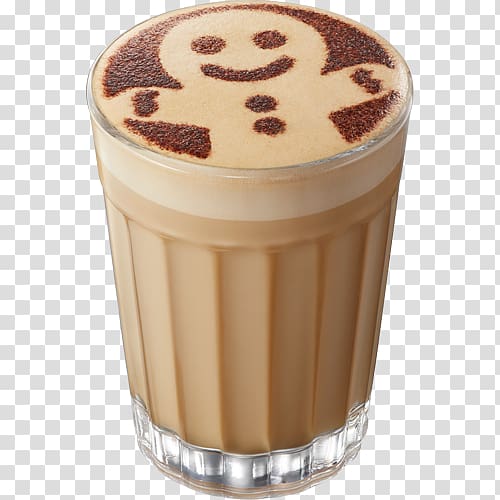 Caffè mocha Milk Caffè macchiato Café au lait Latte macchiato, Gingerbread Latte transparent background PNG clipart