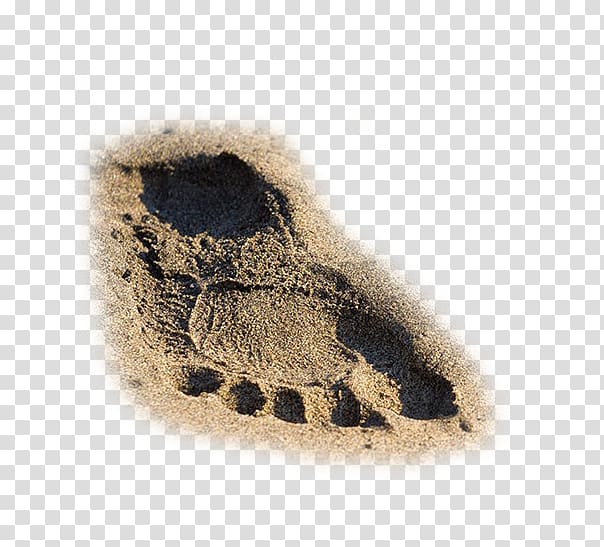 Yalong Bay Beach Sand, Men\'s beach footprints transparent background PNG clipart