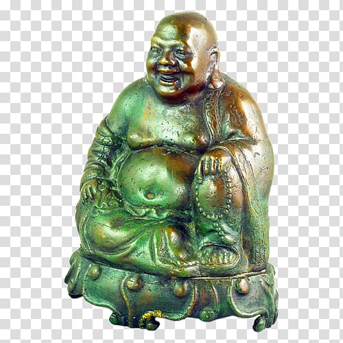 Bronze sculpture Asia Figurine Maitreya, asia transparent background PNG clipart