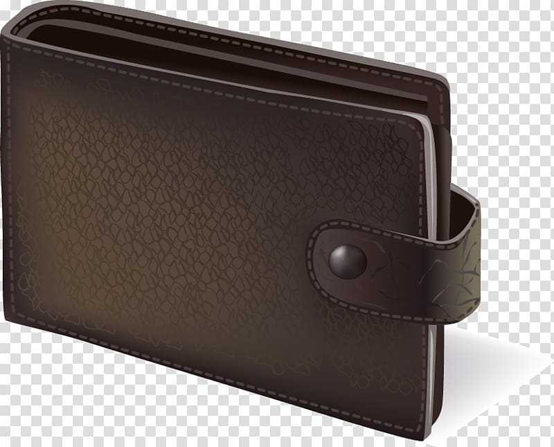 Wallet Leather Designer Computer file, realistic Wallets transparent background PNG clipart