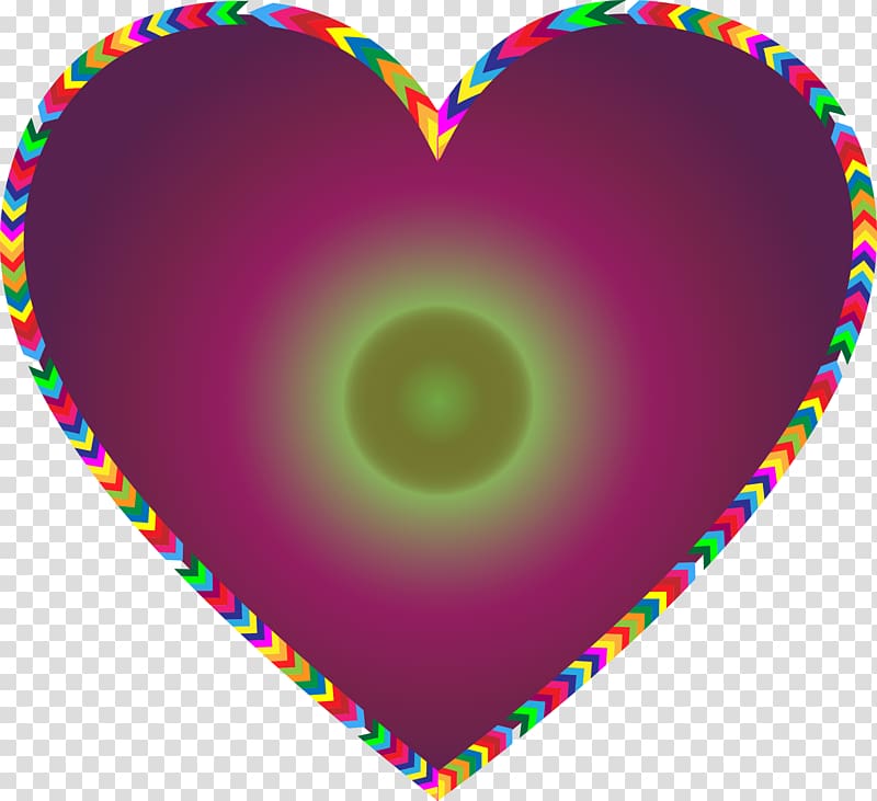 Color Heart Rainbow , heart transparent background PNG clipart