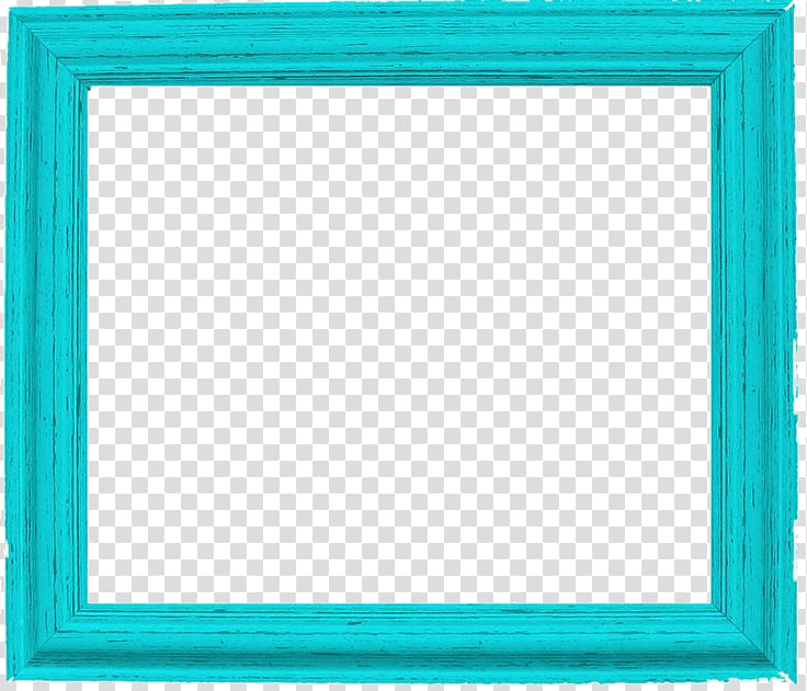 teal wooden frame, Square Area Text frame Pattern, Teal Border Frame Pic transparent background PNG clipart