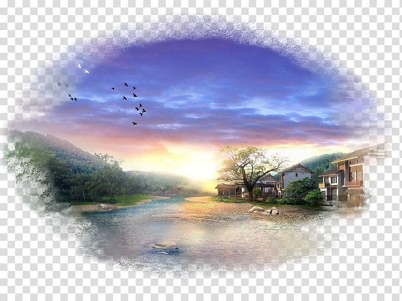 Desktop Landscape Computer 1080p Sunset, others transparent background PNG clipart