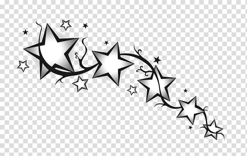 Drawing Star Tattoo Art, star transparent background PNG clipart